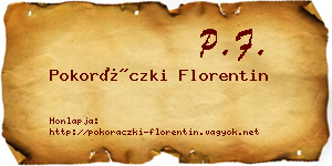 Pokoráczki Florentin névjegykártya